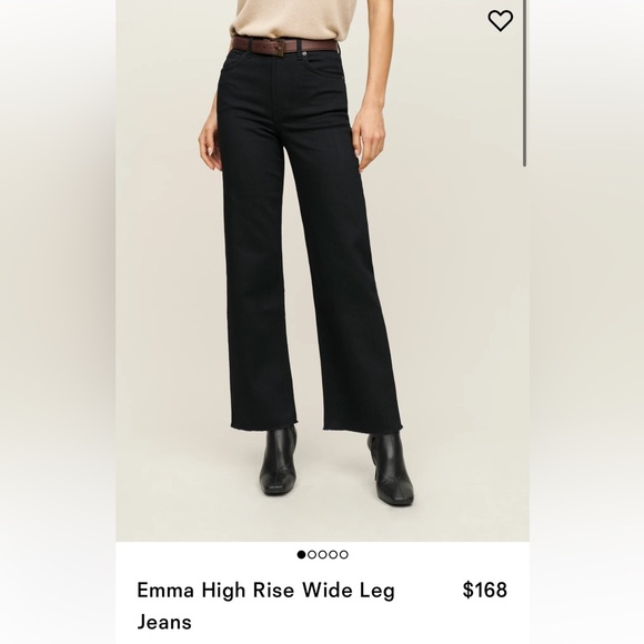 Reformation Denim - Reformation Emma High Rise Wide Leg Jeans